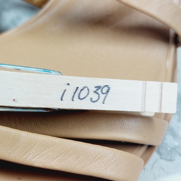 NEW Caslon Paola Tan Leather Wedge Heel Sandals I1039 - Picture 12 of 12